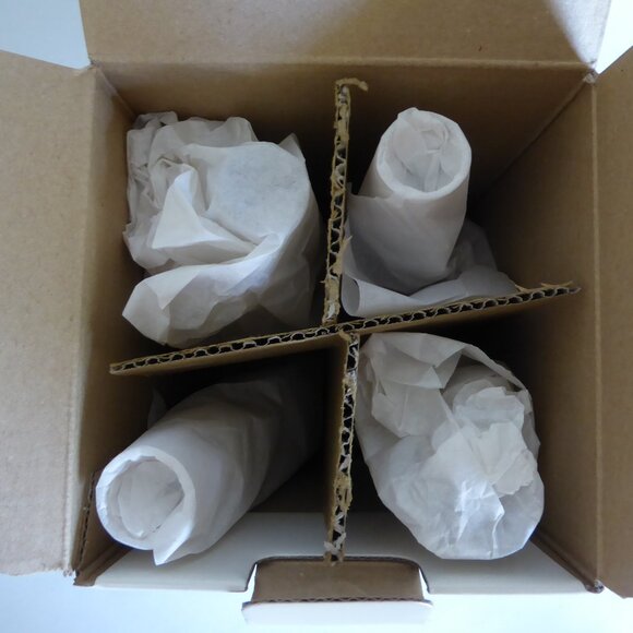 VINTAGE BAR LSA POLAND VODKA FLUTE 25ml HANDMADE GLASS SET (NEW IN BOX) - Picture 2 of 11